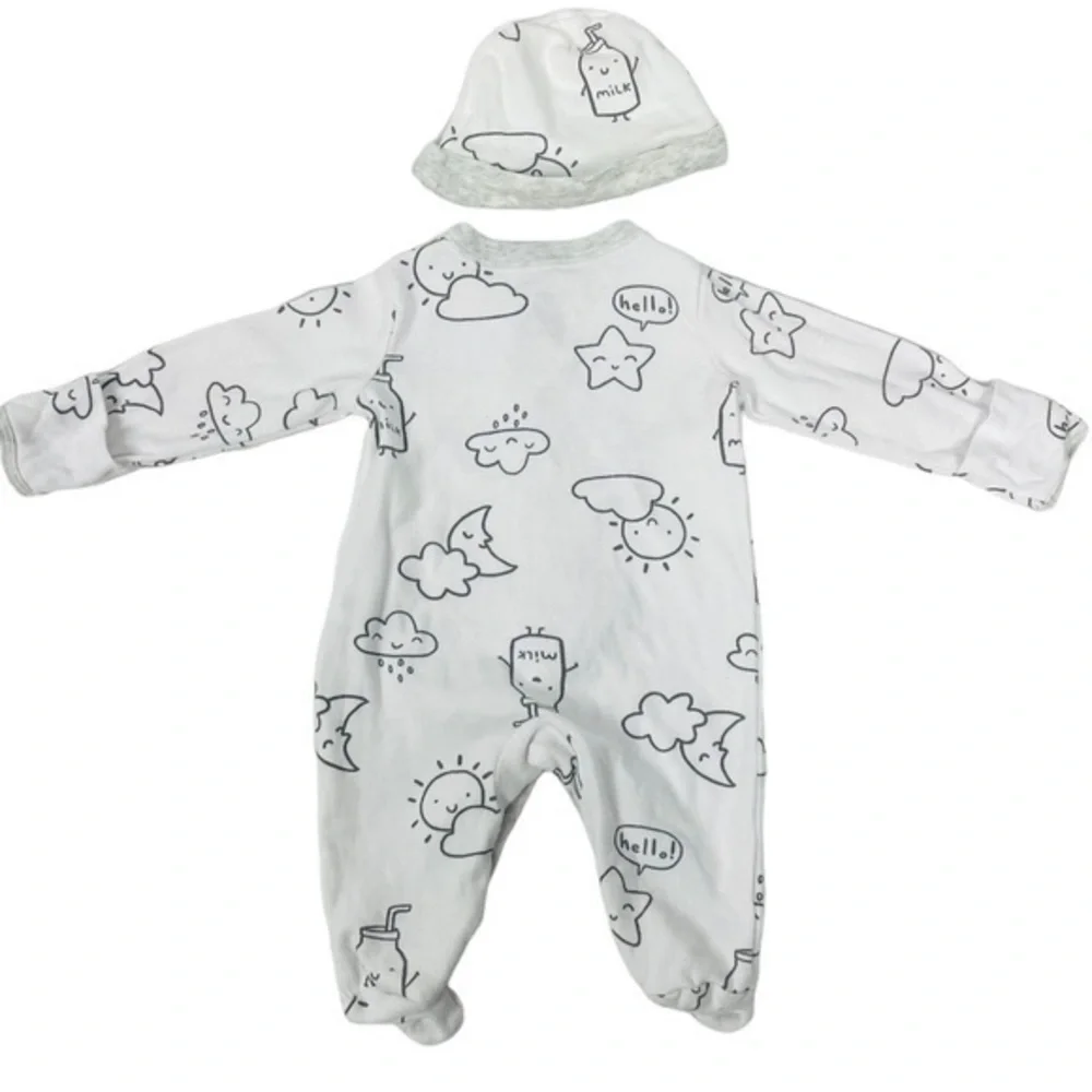 Footie Bundle 4 Pieces | Baby- NB Newborn | One Piece Romper | Pajamas